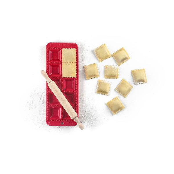 Molde Ravioli Cuadrado + Rodillo