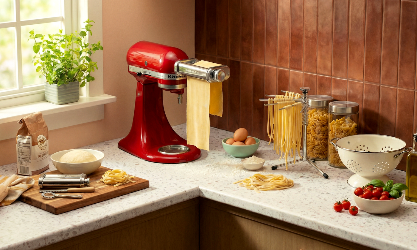 Accesorio Juego de Cortadores y Rodillo para Pasta (3 Piezas)